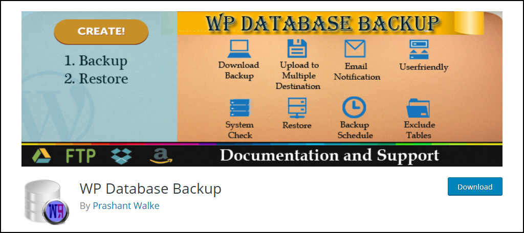 WP Database Backup