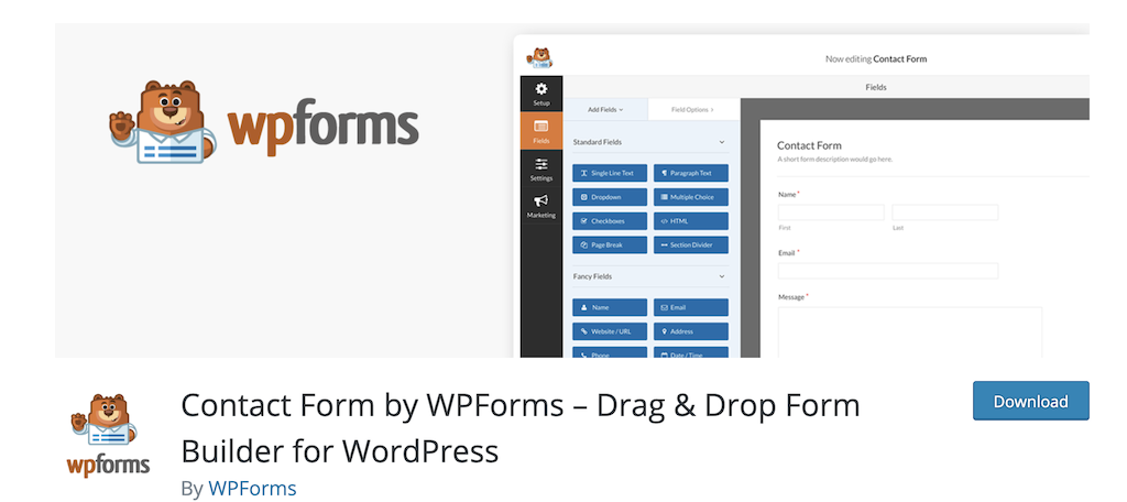 WP Forms wordpress plugins for business