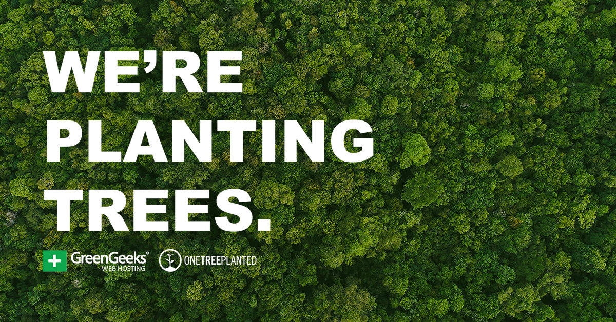 We're Planting Trees with One Tree Planted.