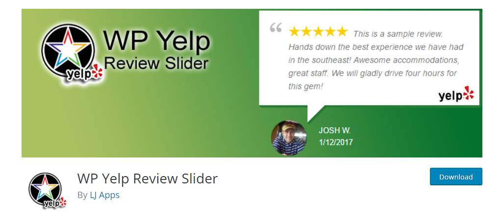 WP Yelp Review Slider