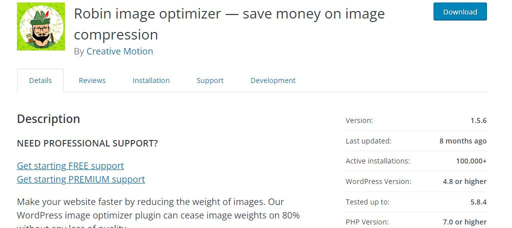 Robin Image Optimizer