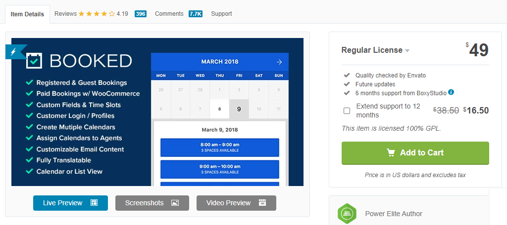 Booked is one of the best WordPress Booking plugins