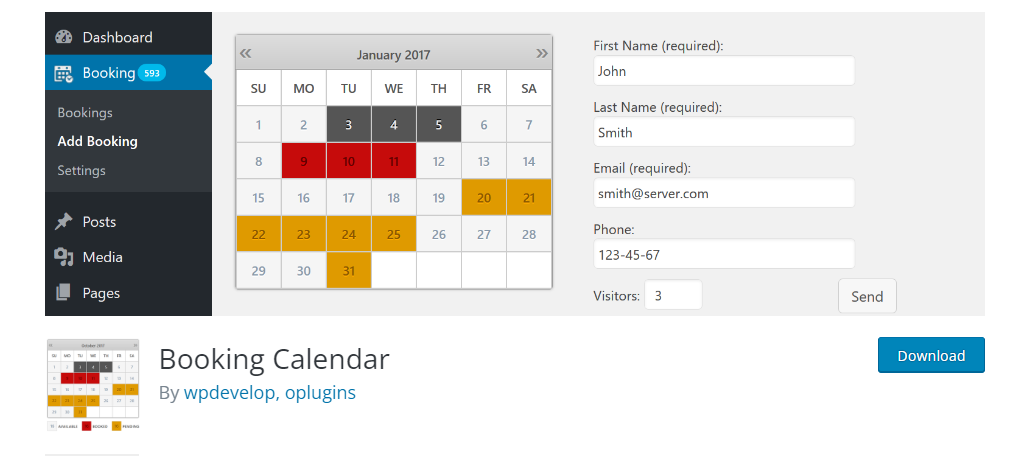 Booking Calendar