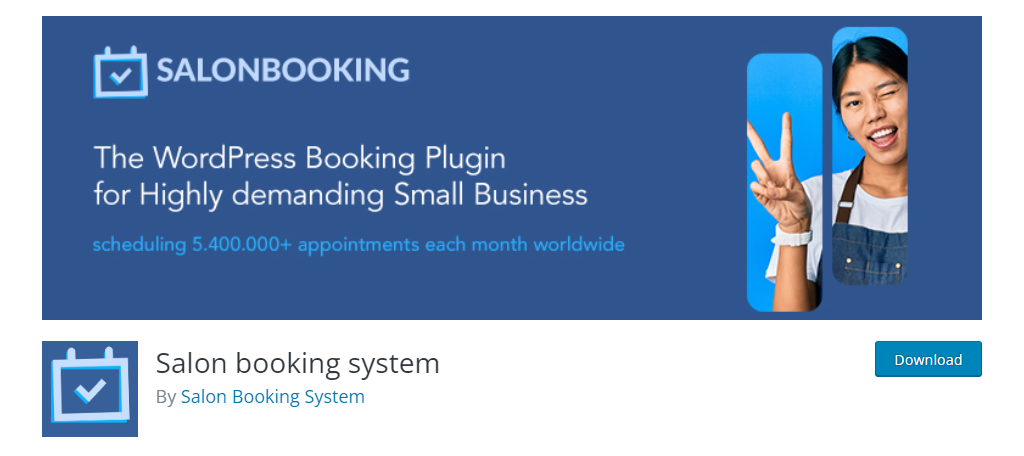 Salon Booking System is a great choice when looking at WordPress plugins