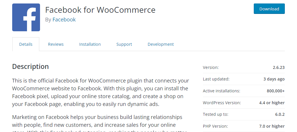 Facebook For WooCommerce is one of the many great plugins for WordPress