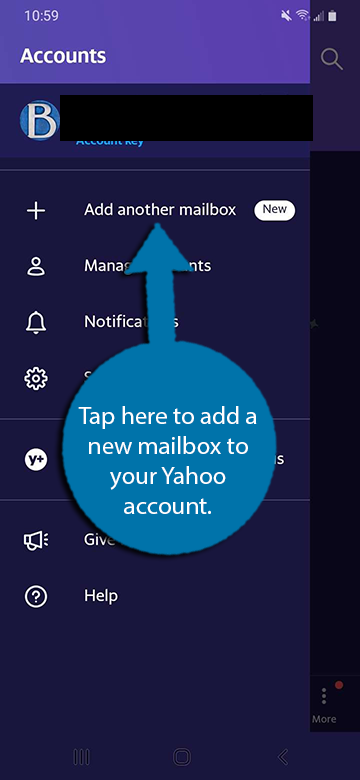 Tap on the Add another mailbox option