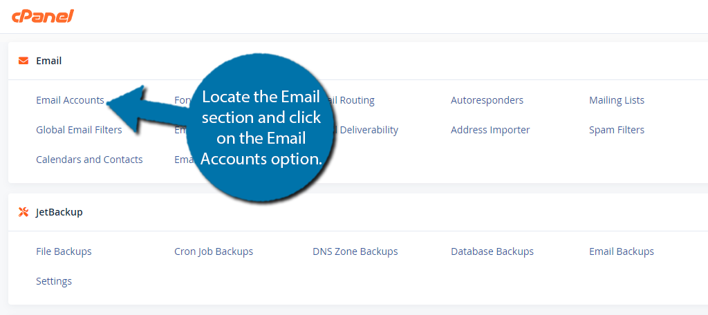 Email Accounts in cPanel