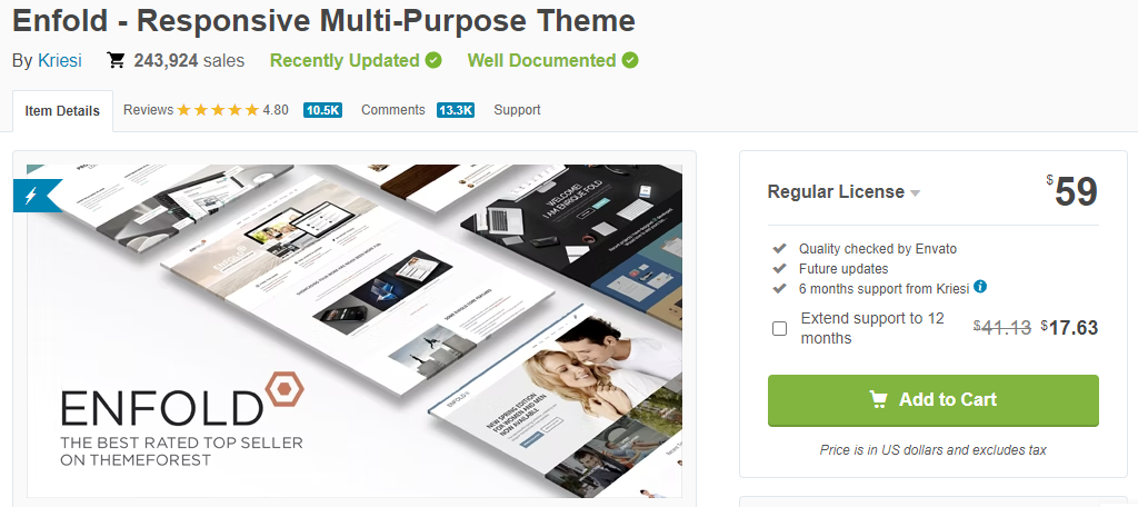 Enfold is amazing theme that offers some of the fastest speeds in WordPress