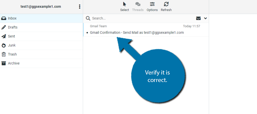 Verify the email to make sure you set up the POP3 and SMTP correctly.