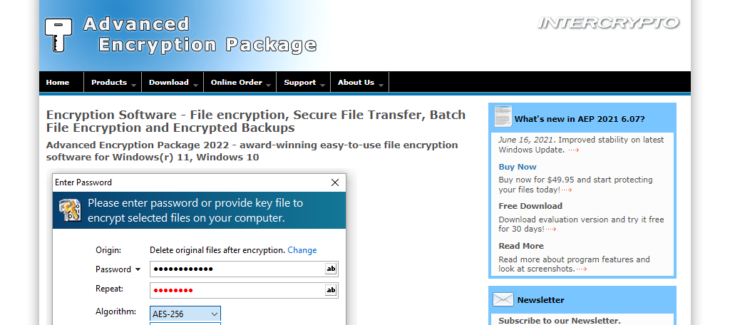 Advanced Encryption Package