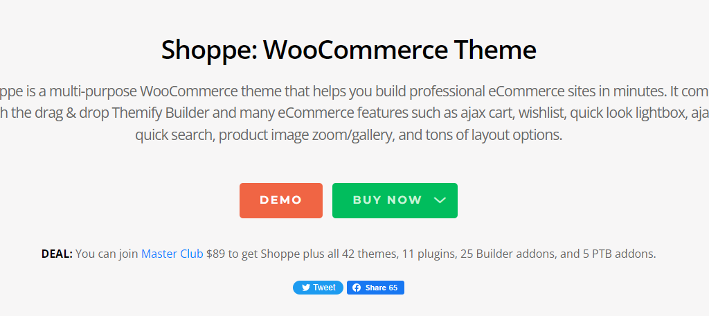 Shoppe is one of the best WooCommerce themes