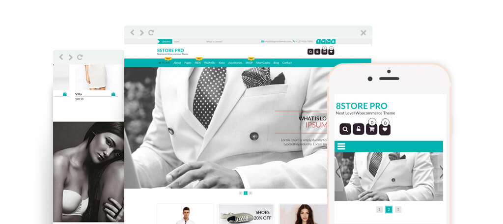 EightStore Pro is one of the best WooCommerce themes available