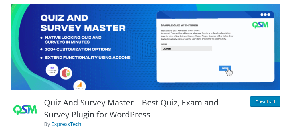 Quiz And Survey Master