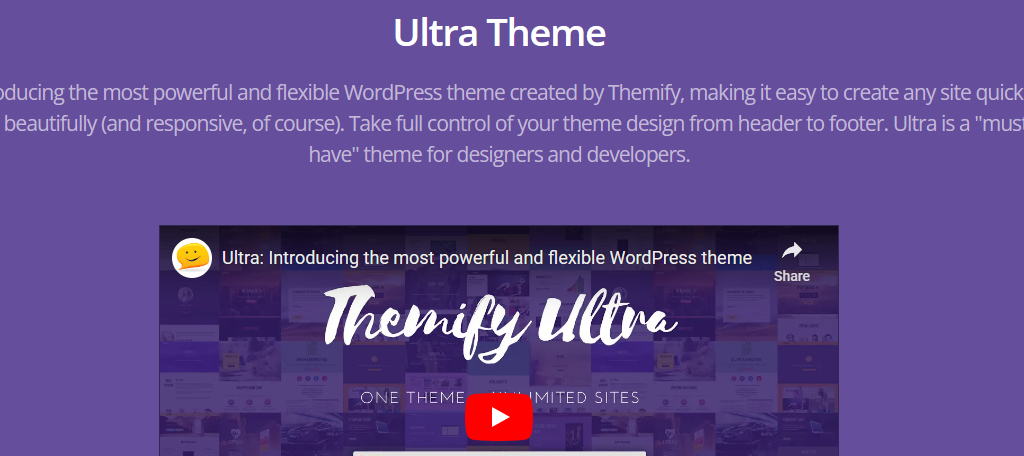 Ultra is one of the best WordPress themes