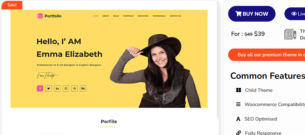 WordPress Portfolio Theme