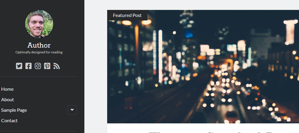 Author is one of the best themes to build a WordPress blog with