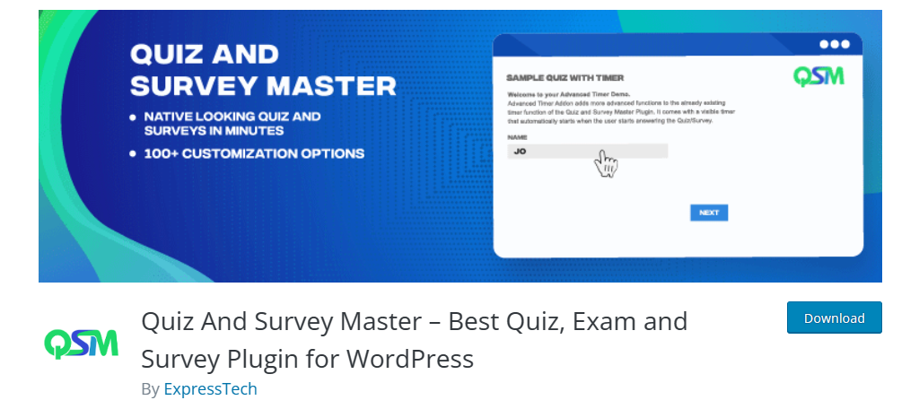 Quiz and Survey Master