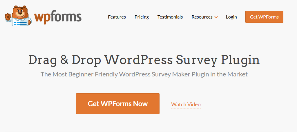 WPForms is the best survey plugin for WordPress
