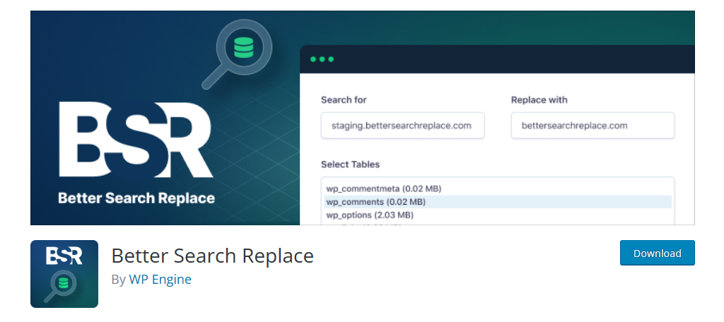 Better Search Replace