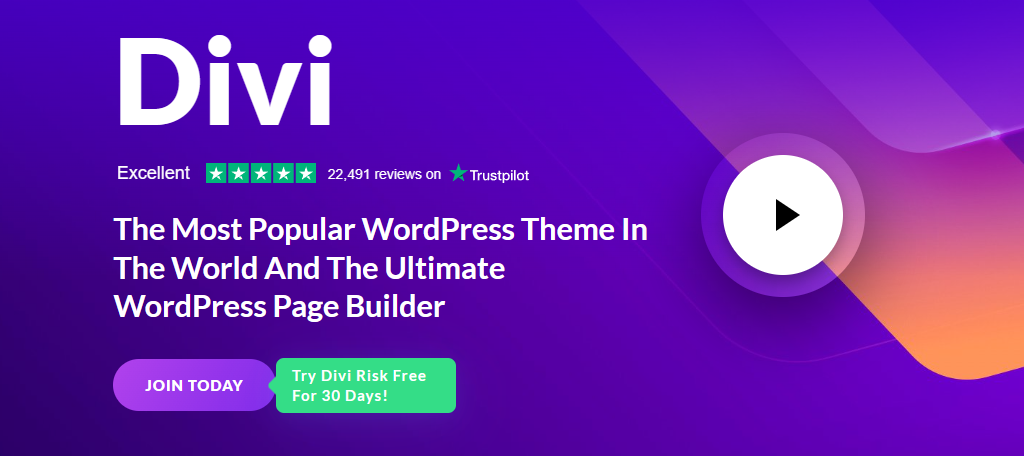divi is the best WordPress video theme