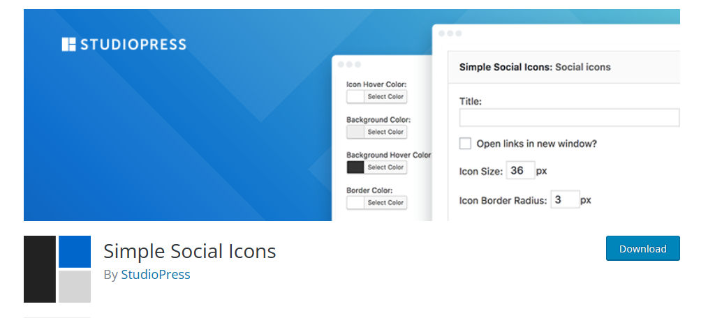 Simple Social Icons