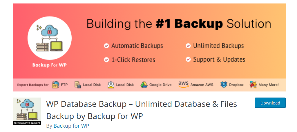 WP Database Backup is a great plugin for WordPress