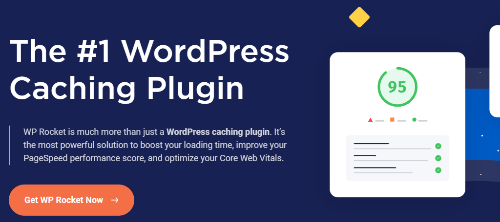 WP Rocket is one of the best performance plugins in WordPress