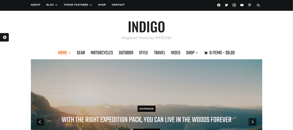 Indigo Theme for WordPress