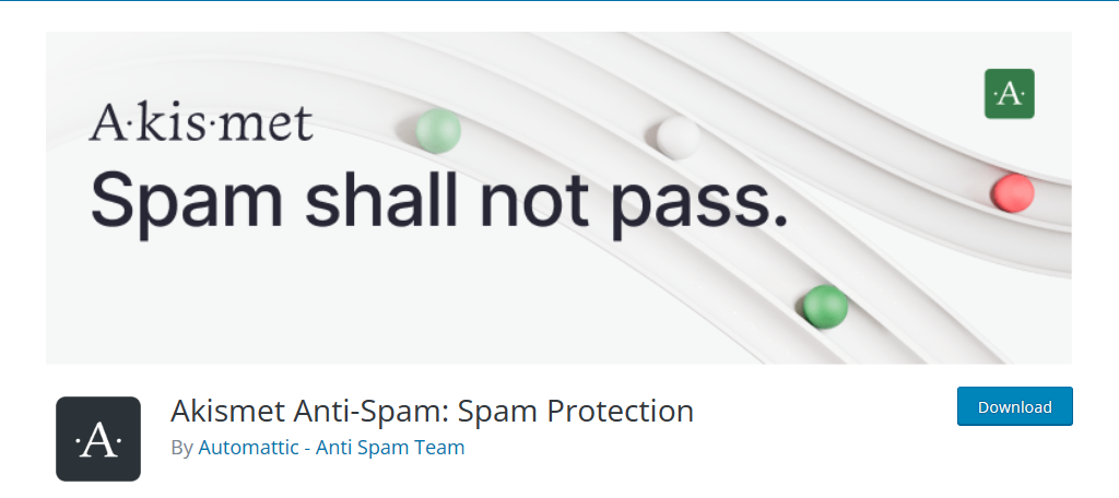 Akismet Anti Spam is one of the best AI plugins for preventing spam