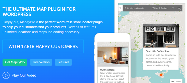 8 Best WordPress Map Plugins You - Mapify Pro 768x342