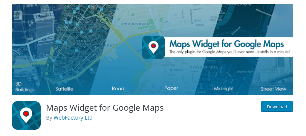 Maps Widget for Google Maps is the best map plugin for WordPress