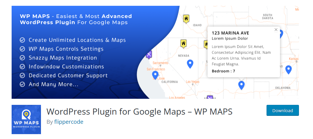 WP Maps es el mejor plugin de mapas para WordPress