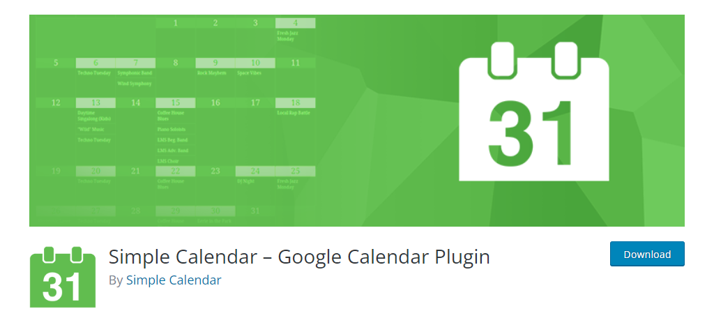 Simple Calendar is the best plugin for WordPress