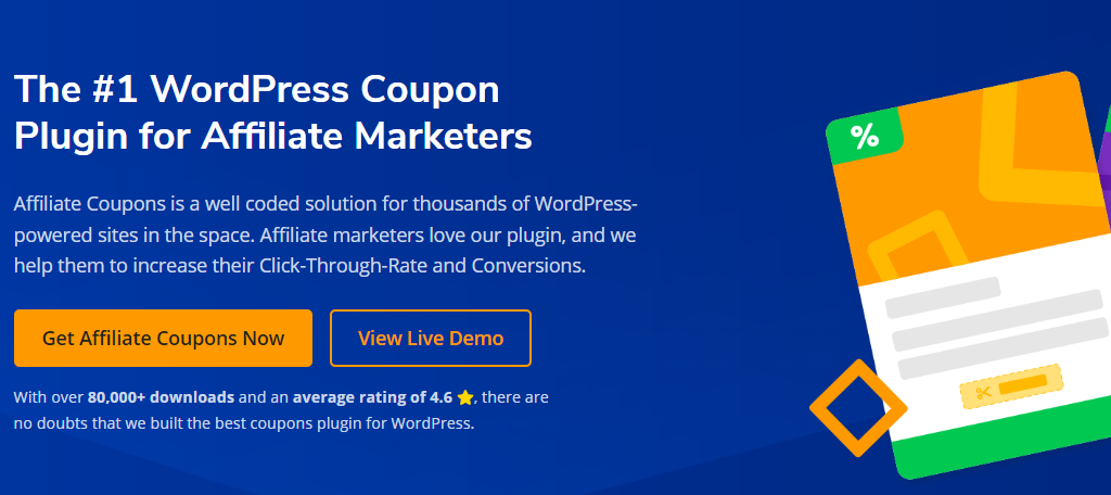 Affiliate Coupons is the best coupon plugin for WordPress