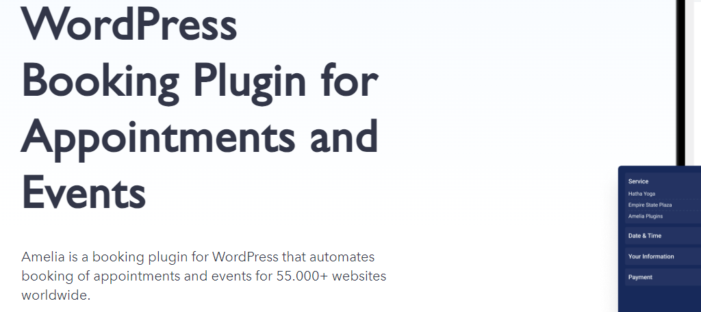 Amelia is a great events plugin for WordPress