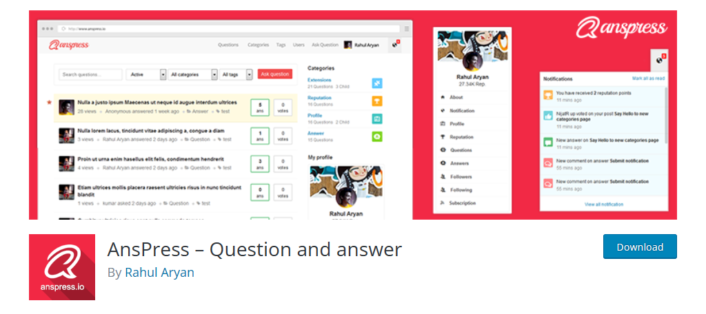 AnsPress is the best q&a plugin for WordPress