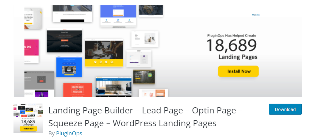 Landing Page Builder is a great plugin for WordPress