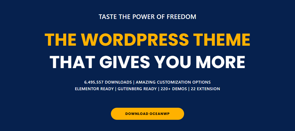 OceanWP is one of the best financial themes for WordPress