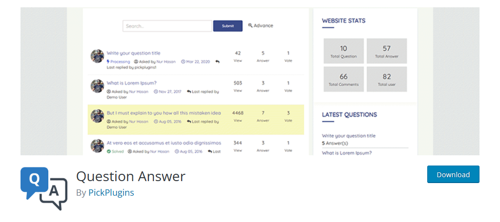 Question-Answer is the best q&a plugin for WordPress