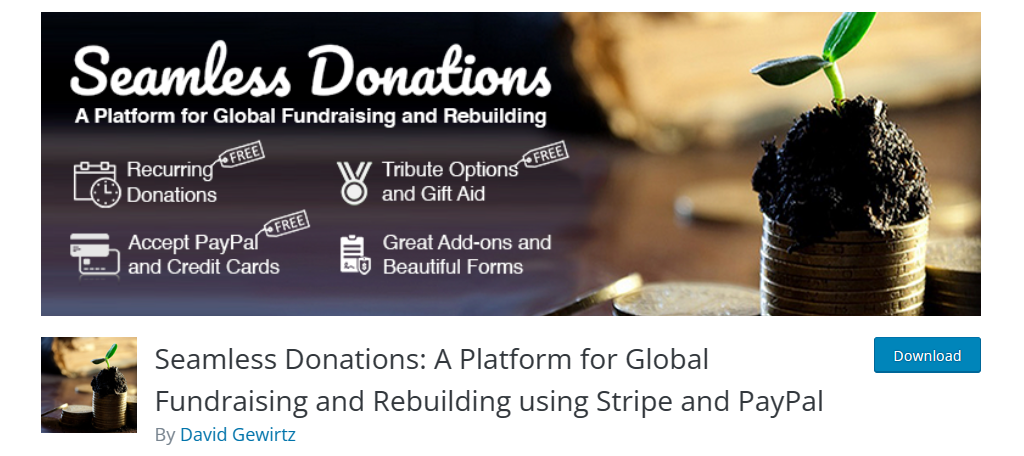 Seamless Donations is one of the best donation plugins for WordPress