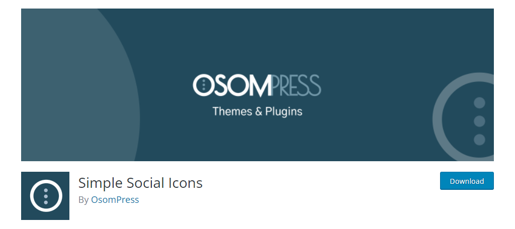 Simple Social Icons is one of the best social media plugins for WordPress
