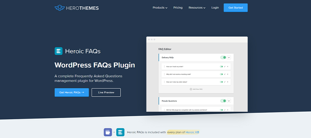 Heroic FAQ Plugin for WordPress