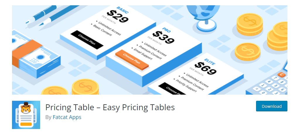 Easy Pricing Tables for WordPress