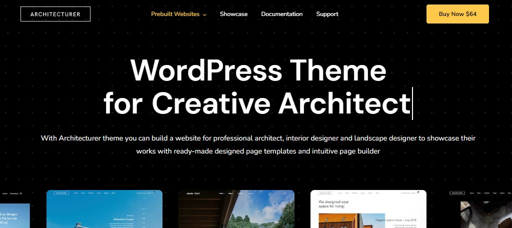 Architecturer Theme in WordPress