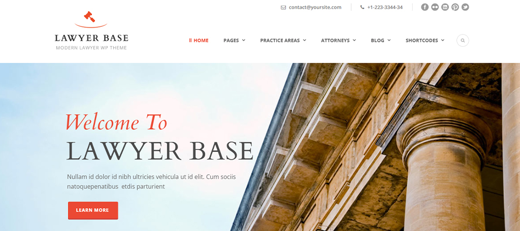 Lawyer Base WordPress Theme