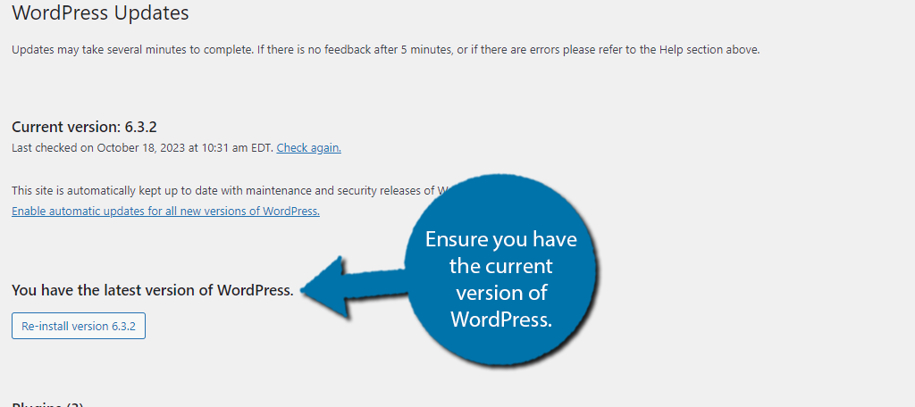 Update WordPress