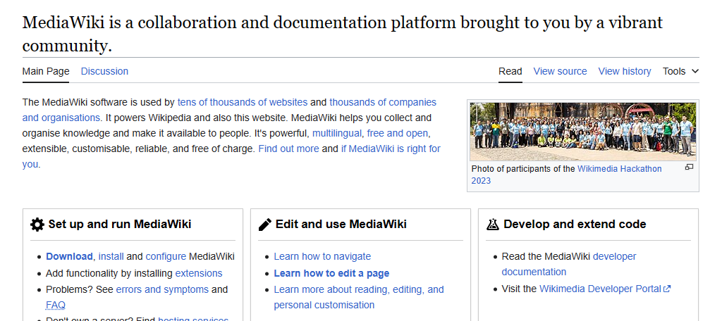 MediaWiki is one of the best WordPress alternatives