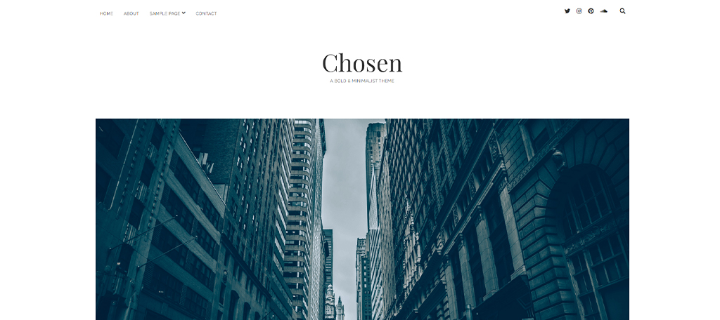 The Chosen Minimalist WordPress Theme