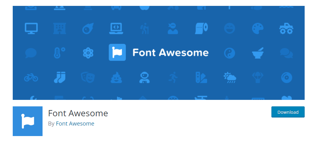 font awesome fonts plugins