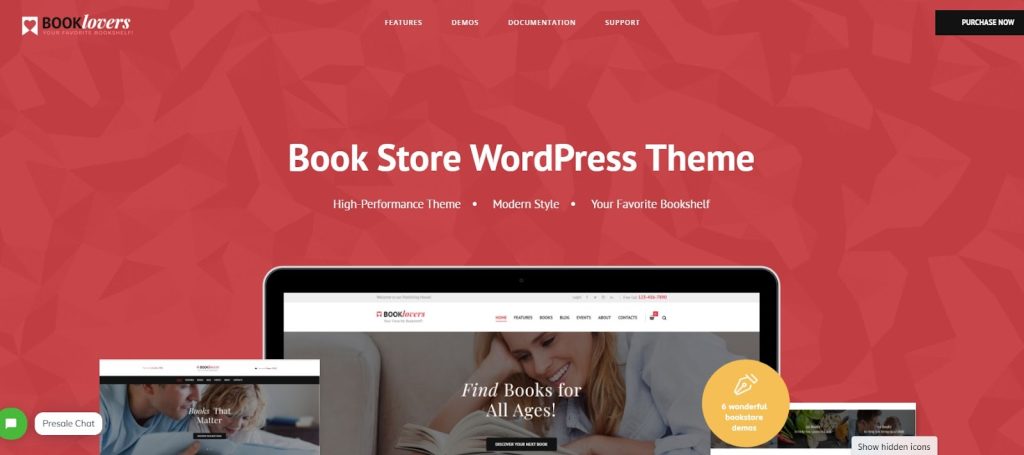 Booklovers WordPress Theme